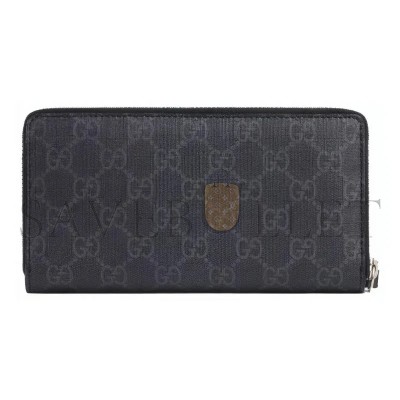 GUCCI GG SUPREME ROUND ZIPPER LONG WALLET 451273 (19*10*2.5cm)